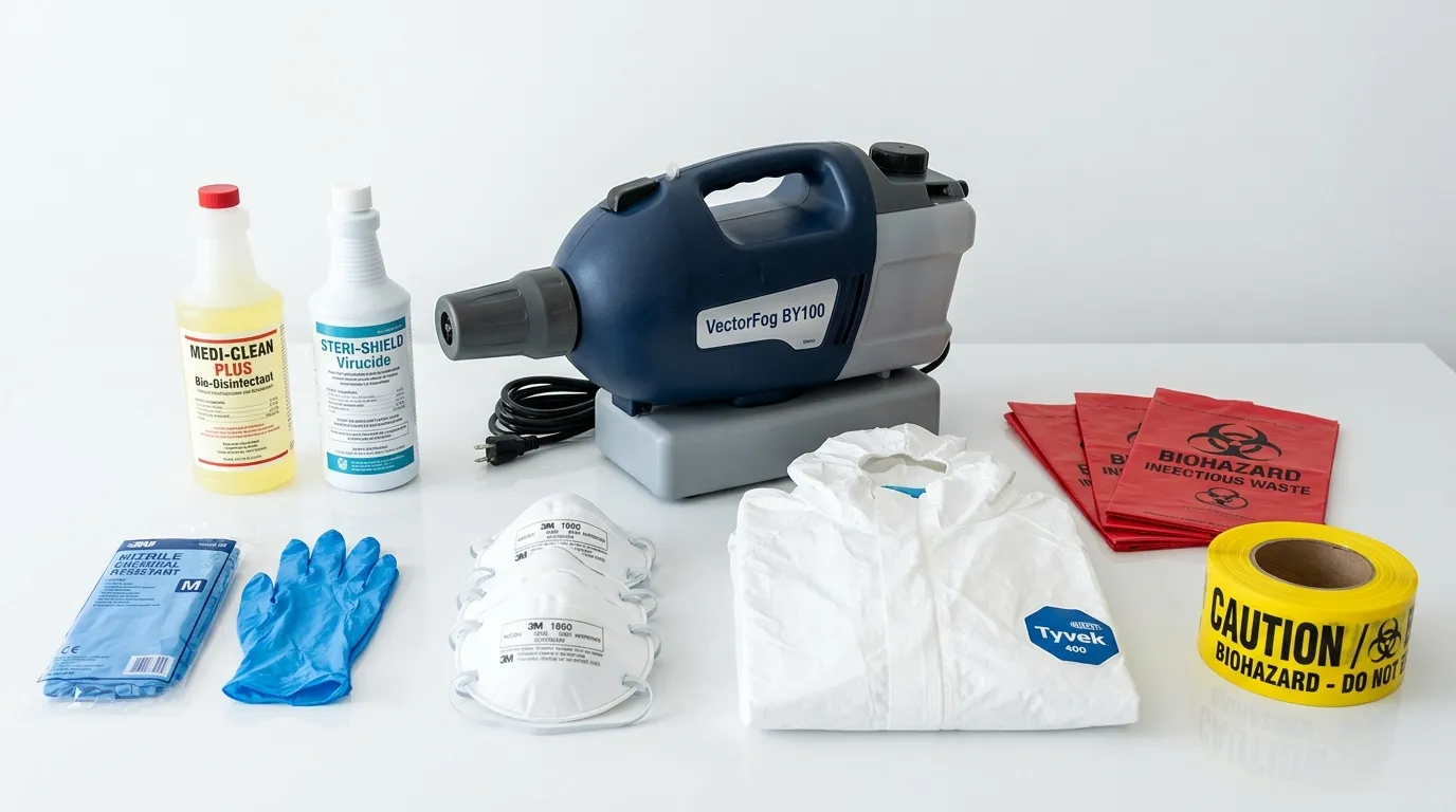 Professional biohazard remediation crew working in Wedgefield