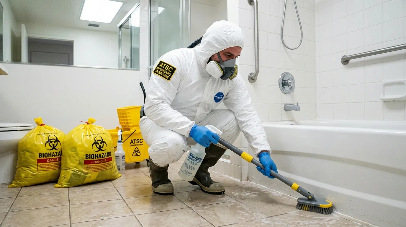 Decontamination equipment deployed for Blood Cleanup in Wedgefield